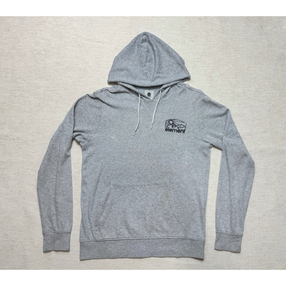 Element Hoodie Men’s Small Gray Future Is Nature Graphic Pullover Lightweight - Picture 4 of 9